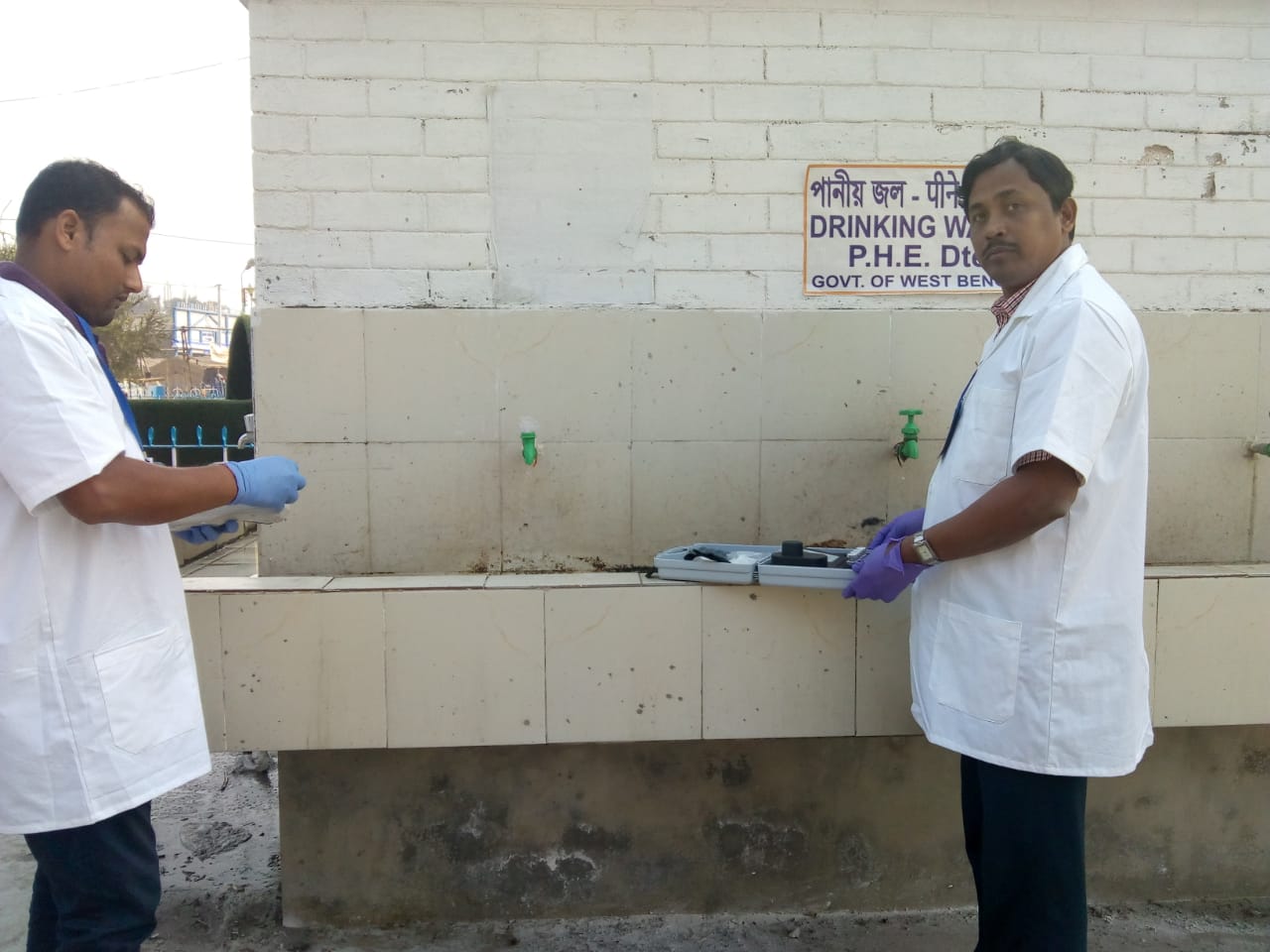 Water Quality Testing Team at Gangasagar Mela