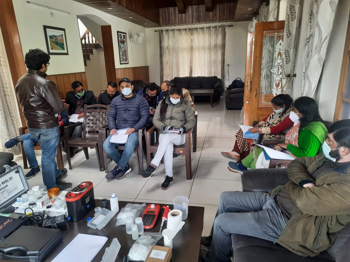 Training of Portable Digital Field Test Kits for testing of Chemical and Bacteriological parameters in drinking water with mobile reporting system for different districts of Himachal Pradesh.
