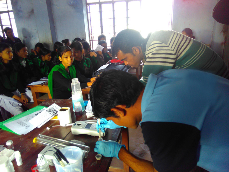 IEC (Information Education & Communication) Training provided by Water Quality Testing Team at Schools