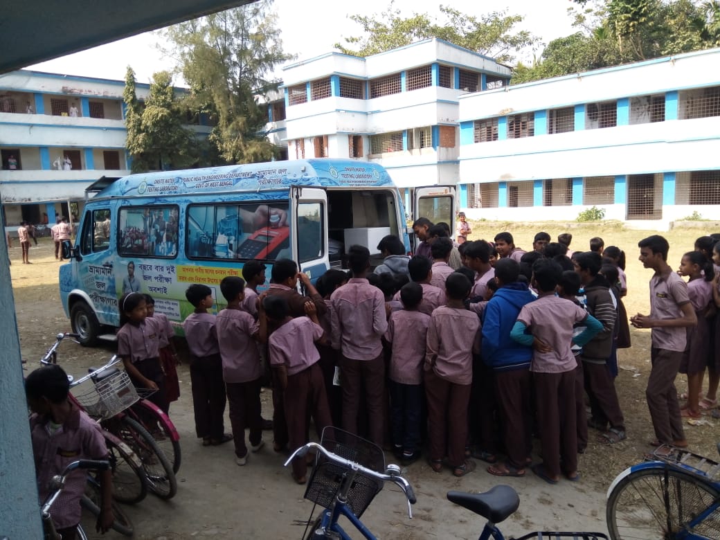 On-Field Water Quality Testing of Our Mobile Laboratory Van (MLV) at Schools